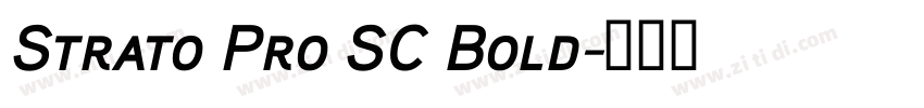 Strato Pro SC Bold字体转换